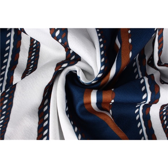 💕💕You Are Pretty Navy White Stripe Jumpsuit - Picture 6 of 7